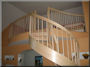Maple 6' 0" 3QT with USS-14 profiled rails and curved balcony rail system